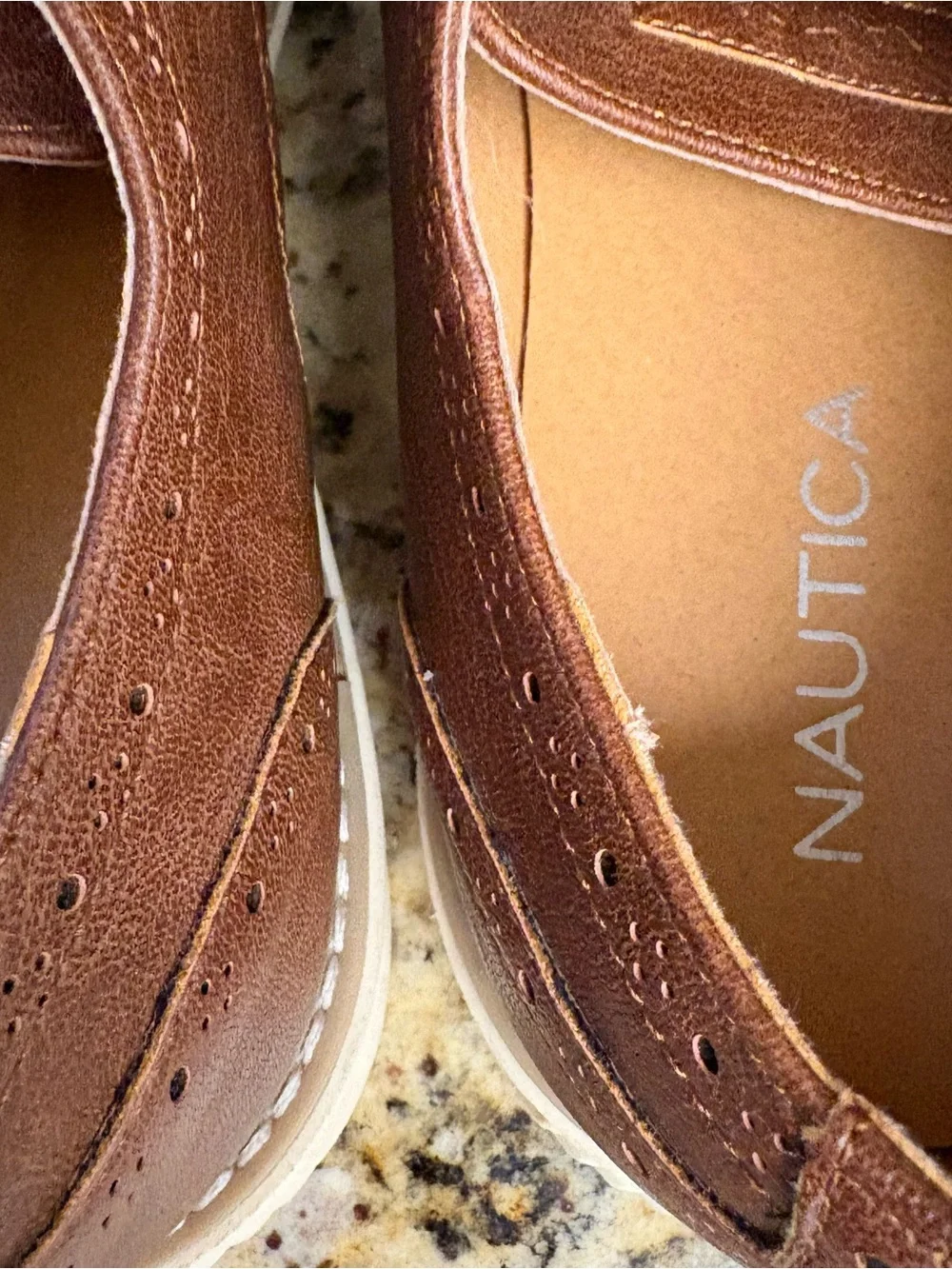 Nautica Brown Wingtip Derby Shoes